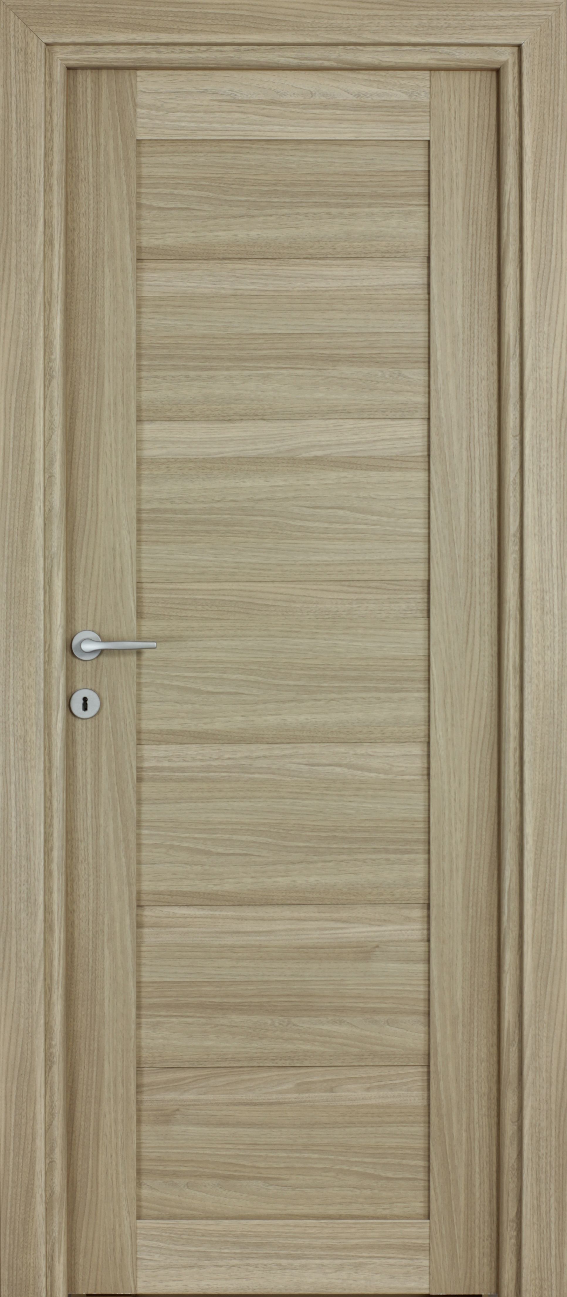 Usa interior Tisa, fara geam, reversibila, MDF, 68 x 203 cm, maro deschis