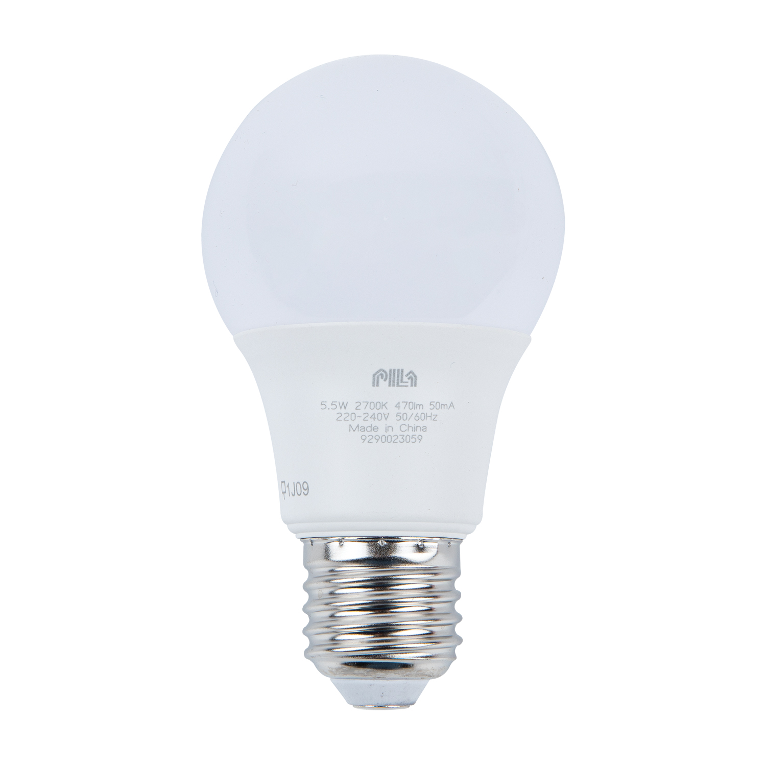 Bec LED, E27, 5.5 W, A60  Pila