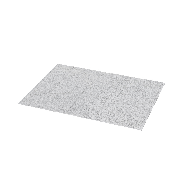 Covoras baie GoodHome Drina, dreptunghiular, 50 x 70 cm, gri