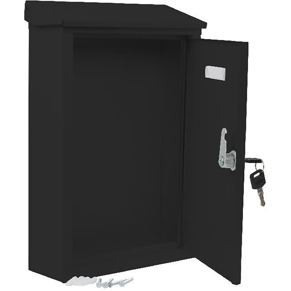 Cutie posta SMITH AND LOCKE, Inchidere cheie, 90 x 238 x 355mm, negru