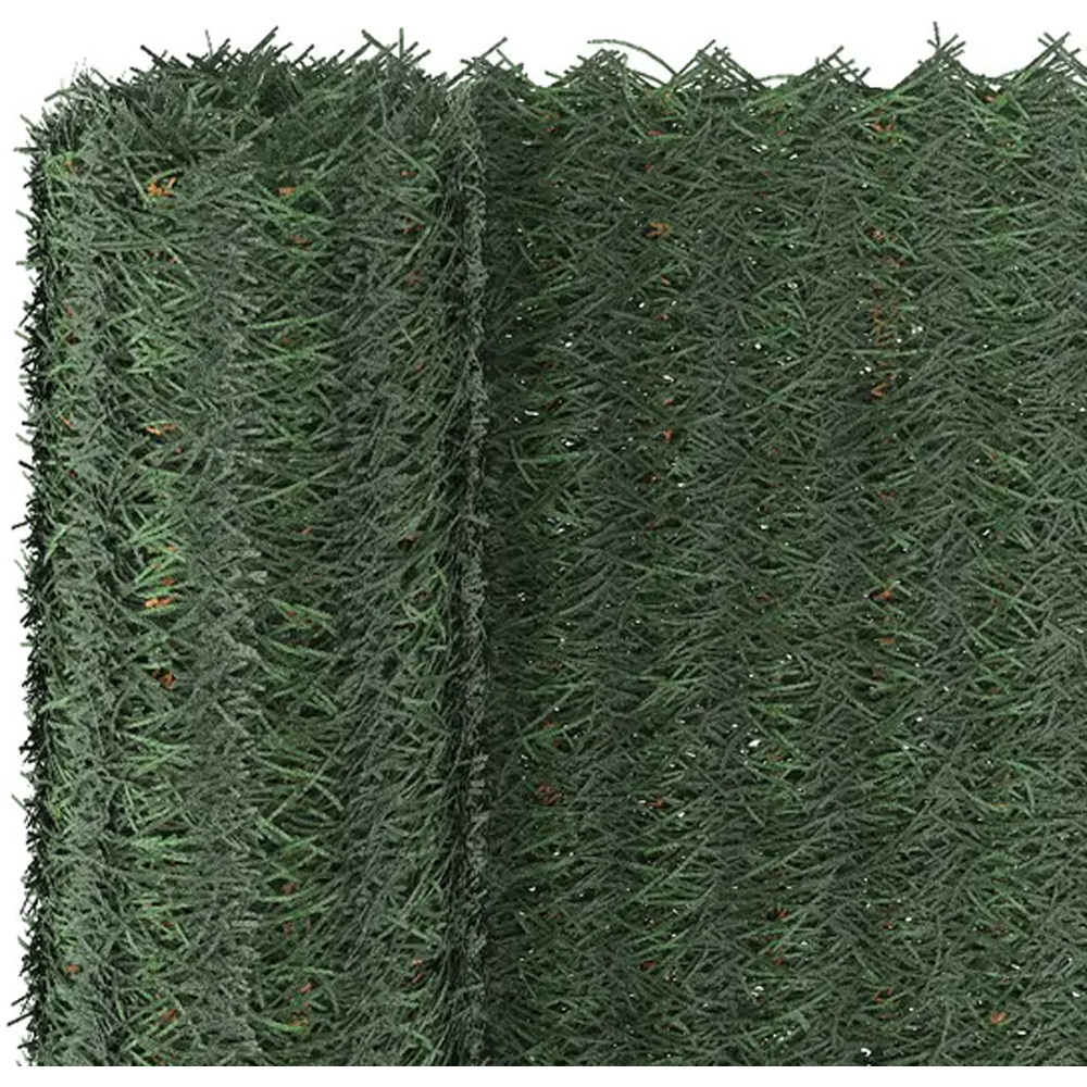 Gard artificial 3 culori KLIKSTROM, 30 x 10cm, PVC, verde