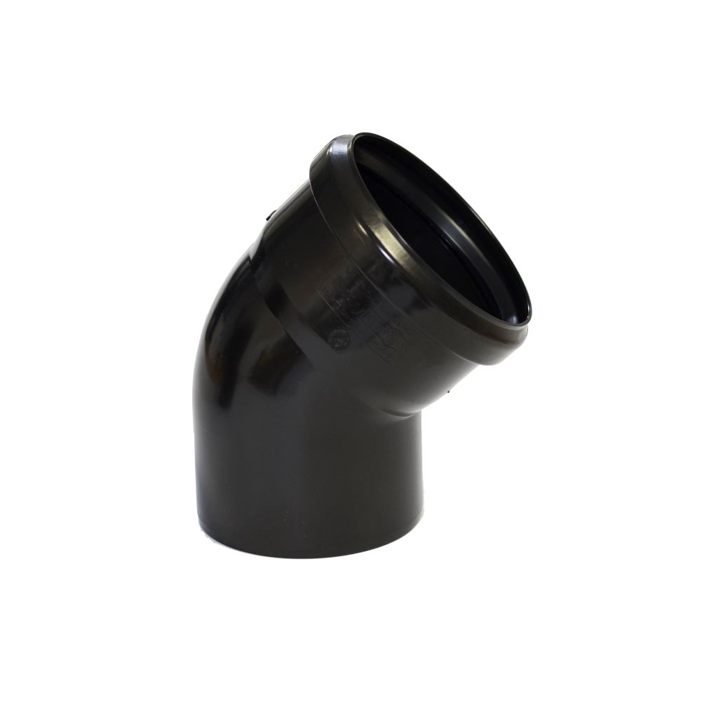 Cot PP canalizare, fonoabsorbant, PP-H, D110, 45 grade Valrom