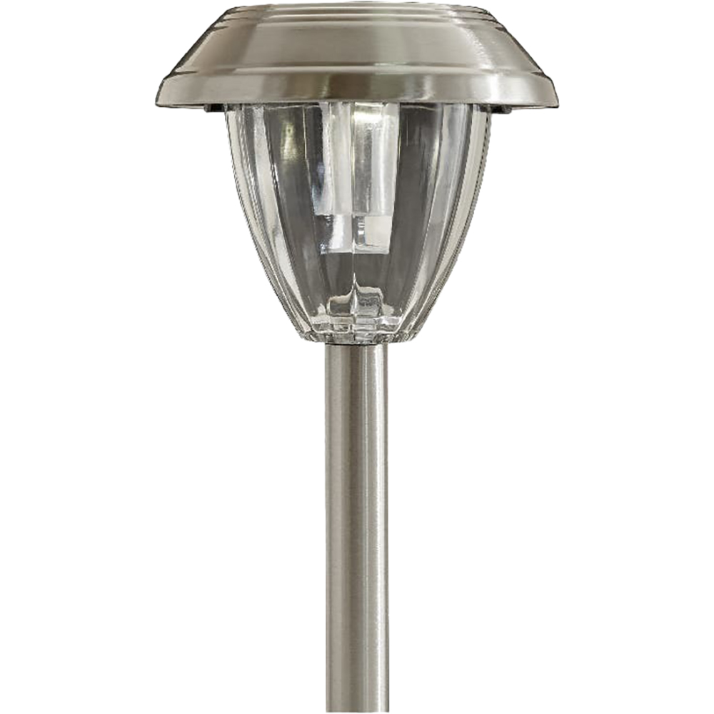 Set 4 lampi solare LED GOODHOME, 0.02 W, otel inoxidabil, argintiu