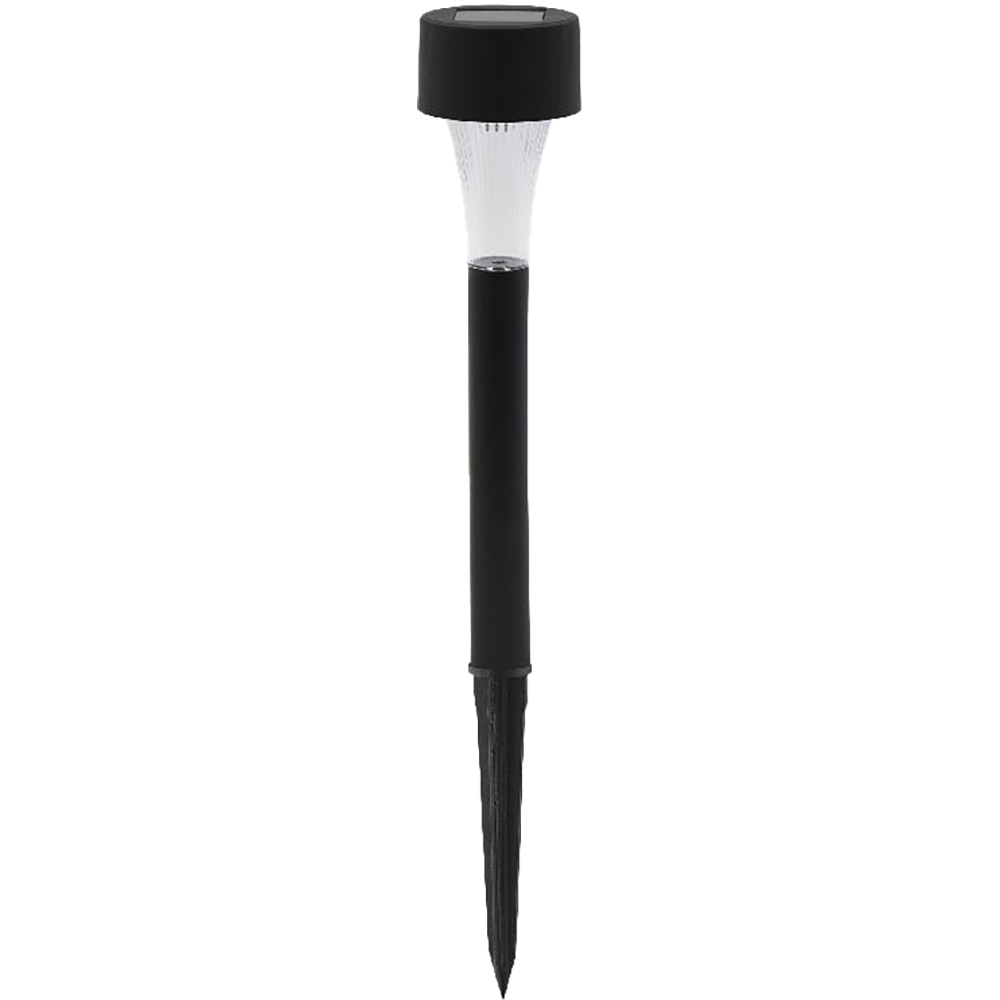 Set 10 lampi solare LED, 0,1 W, plastic, negru