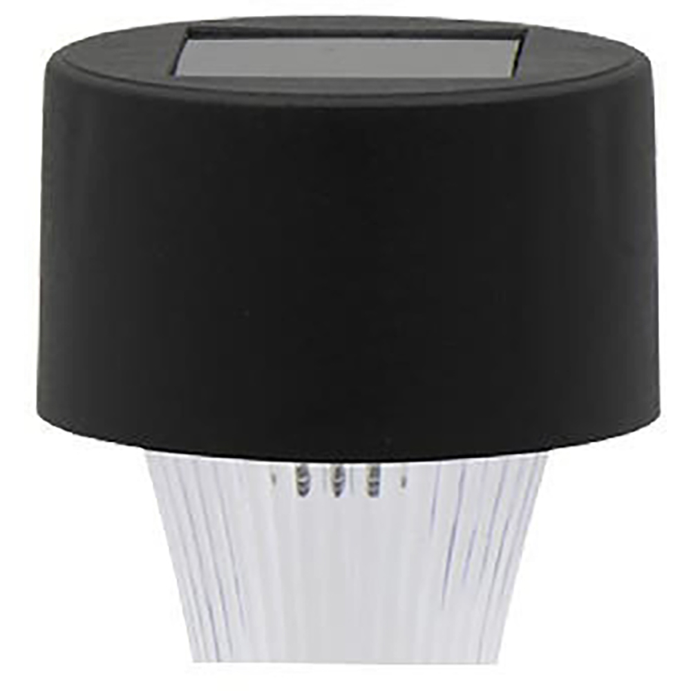 Set 10 lampi solare LED, 0,1 W, plastic, negru