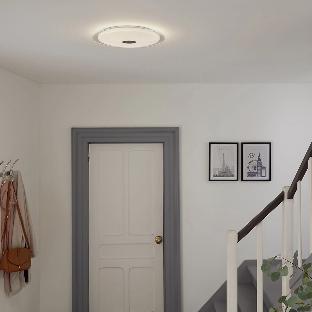 Plafoniera LED integrat Angoon GOODHOME, 24W, 2400 lm, 2700K-4000K, alb