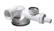 Sifon extraplat Wirquin TM100040, pentru chiuvete cu 1 cuva, 40 mm