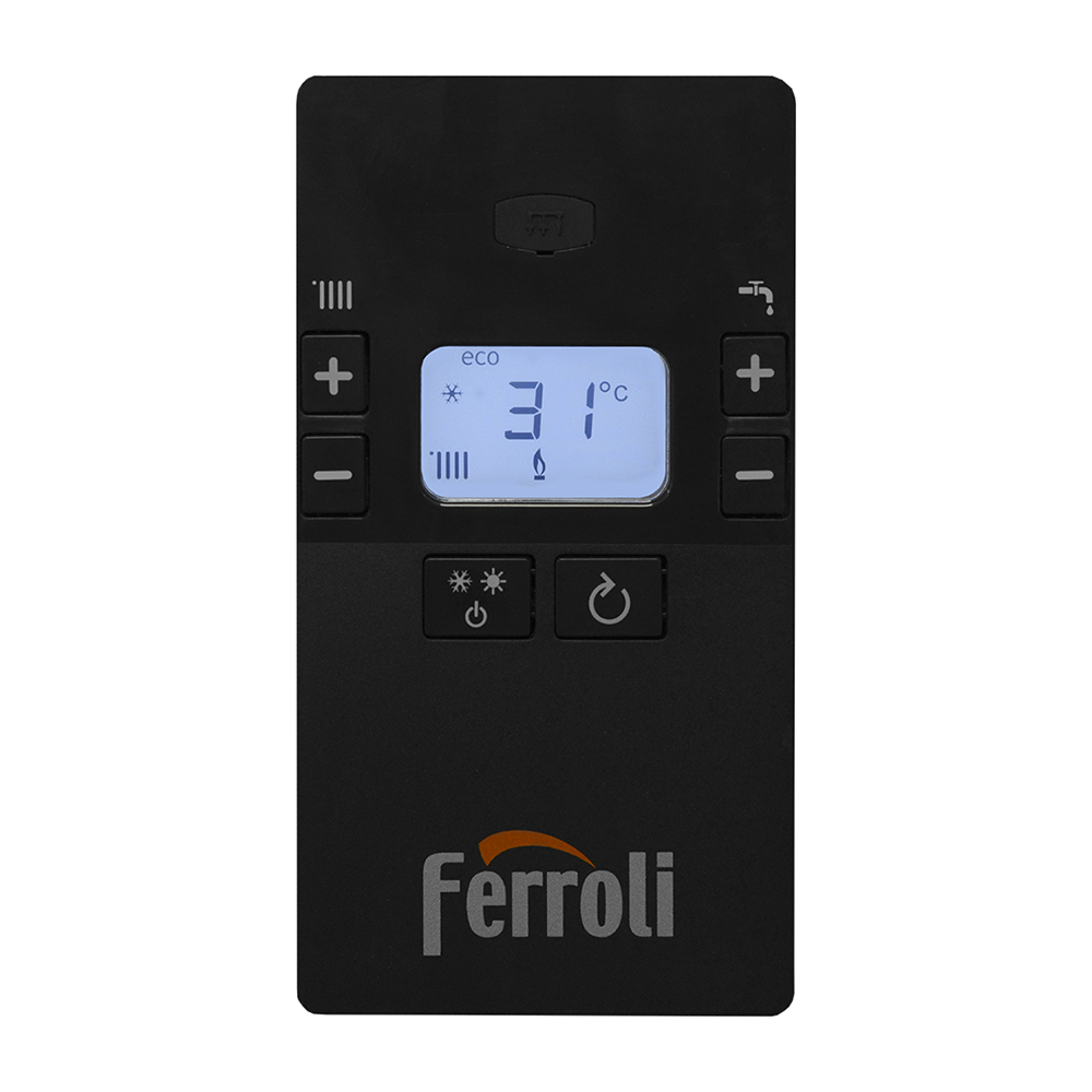 Centrala termica pe gaz prin condensare Ferroli Bluehelix ALPHA 34 C, 30kW, kit evacuare inclus