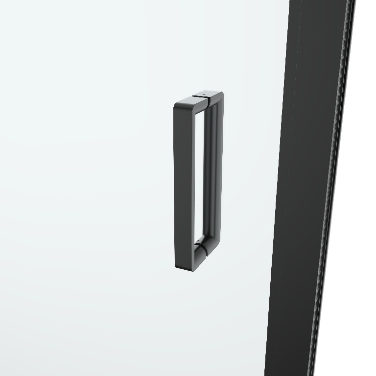 Usa dus GOODHOME Ledava, aluminiu, sticla securizata 8mm, 80 x 195 cm, profil negru