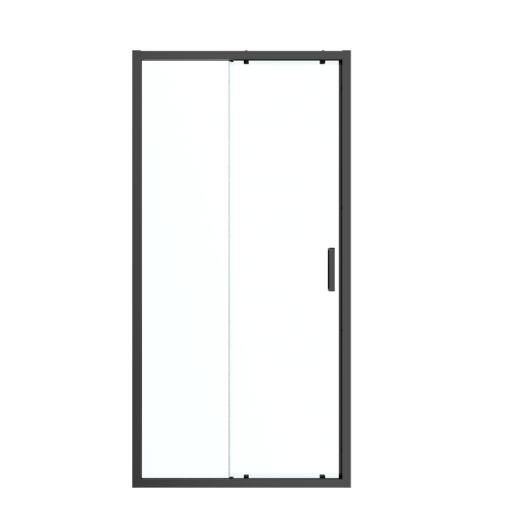 Usa dus glisanta GOODHOME Ledava, aluminiu, sticla securizata 8mm, 120 x 195 cm, profil negru