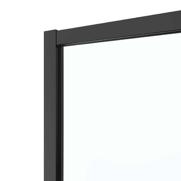 Usa dus glisanta GOODHOME Ledava, aluminiu, sticla securizata 8mm, 120 x 195 cm, profil negru