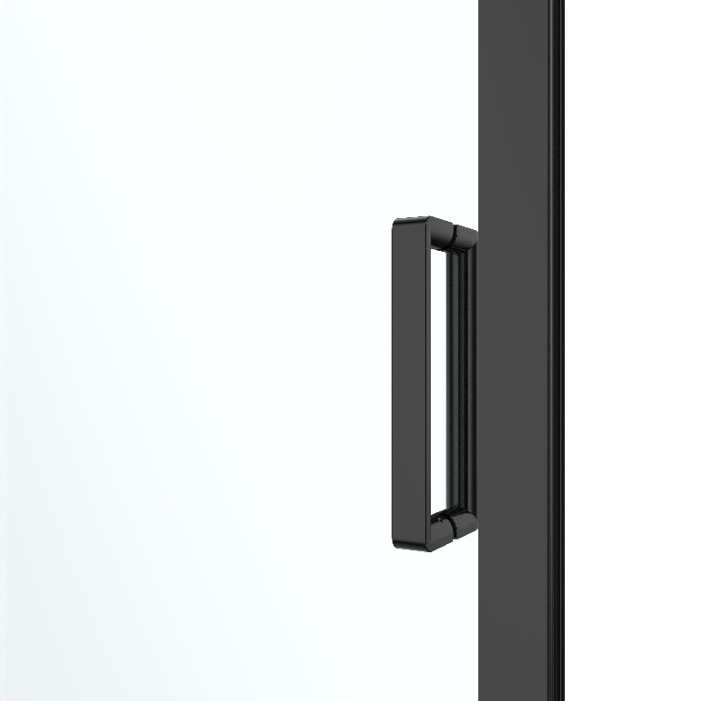 Usa dus glisanta GOODHOME Ledava, aluminiu, sticla securizata 8mm, 120 x 195 cm, profil negru