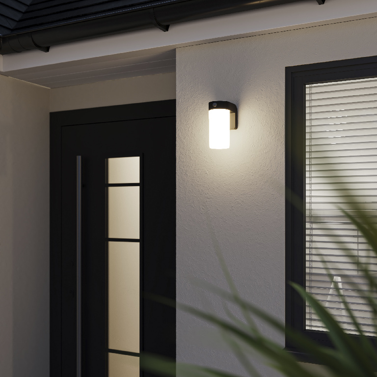 Lampa solara de exterior GOODHOME, LED, 1.5W, IP54, 150lm, 5000K, plastic, gri