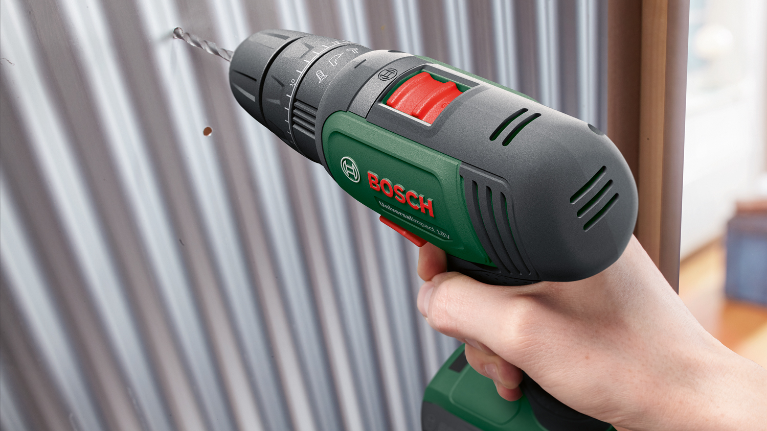 Masina de gaurit, cu impact, acumulator, 1.5 Ah, 34 Nm • Bosch