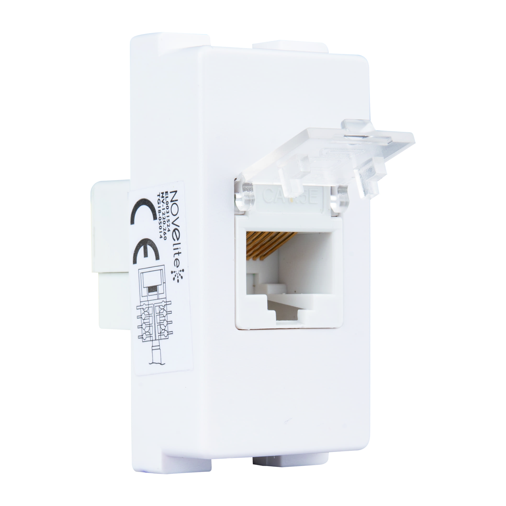 Priza UTP, cat 6e, 1 modul  Novelite Combo