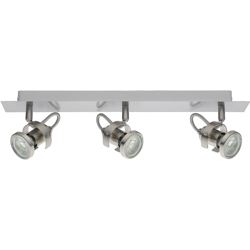 Spot LED Arachne GOODHOME, 3 becuri GU10, 5W, metal, crom