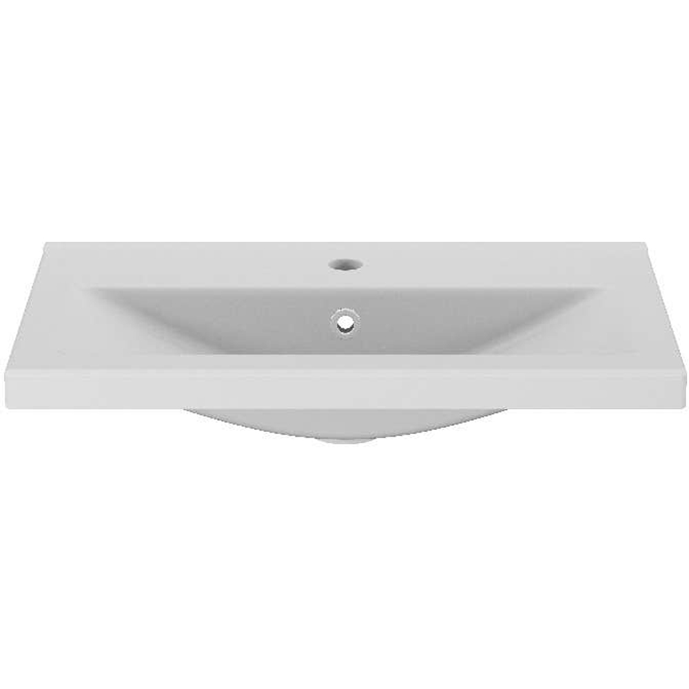 Lavoar baie GOODHOME Nira, ceramica, 60.4 x 36 cm, alb lucios