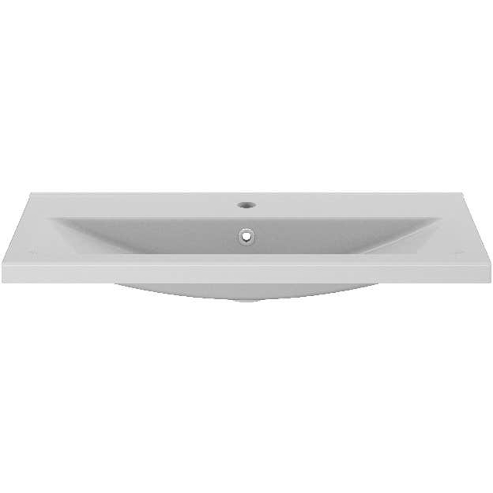 Lavoar baie GOODHOME Nira, ceramica, 80.4 x 36 cm, alb lucios