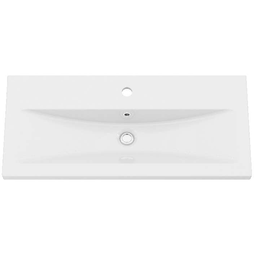 Lavoar baie GOODHOME Nira, ceramica, 80.4 x 36 cm, alb lucios