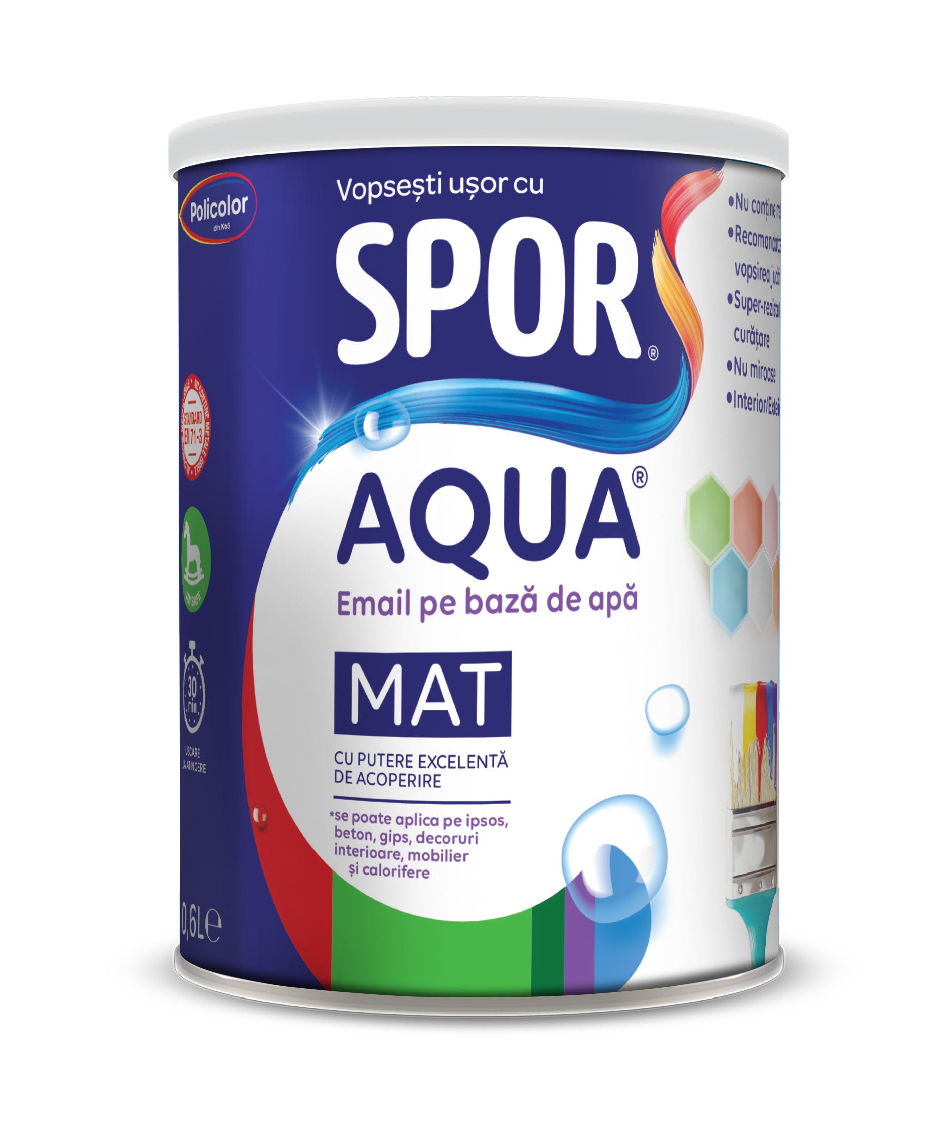 Email mat, maro, 0.7 L  Spor Aqua