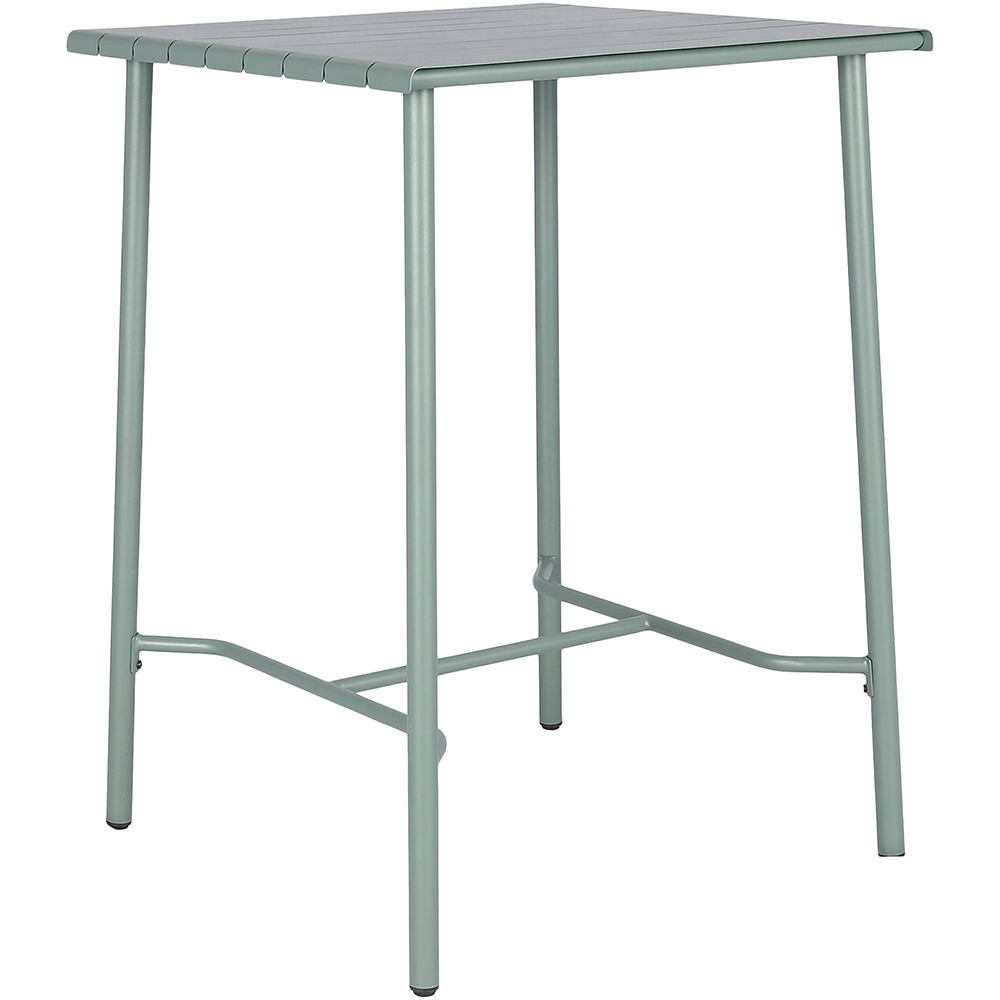 Masa terasa GOODHOME Lithari, otel, 100 x 76 x 106 cm, verde