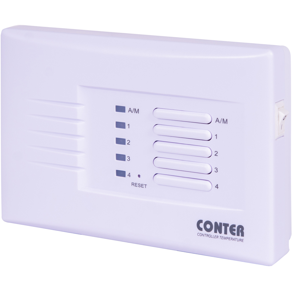 Termostat CONTER N4, mutizonal, alb