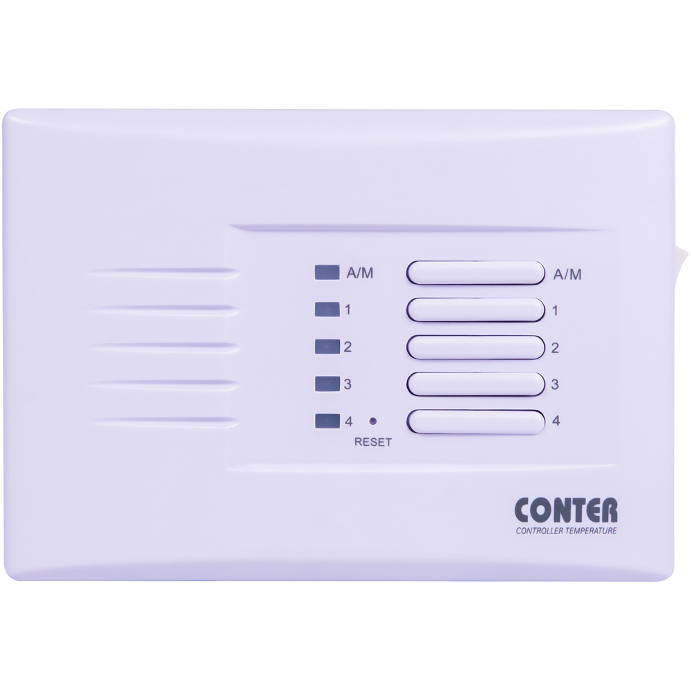 Termostat CONTER N4, mutizonal, alb