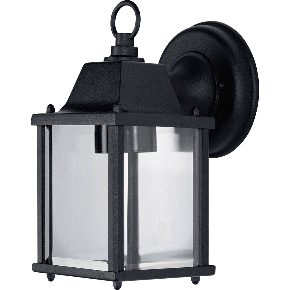 Aplica de exterior LEDVANCE, 1 x E27, 60W, IP23, 15 x 10.5 x 22.5 cm, aluminiu, negru