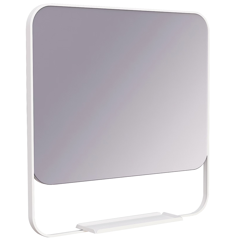 Oglinda baie GOODHOME Maza, 60.5 x 10 x 60.5 cm, alb