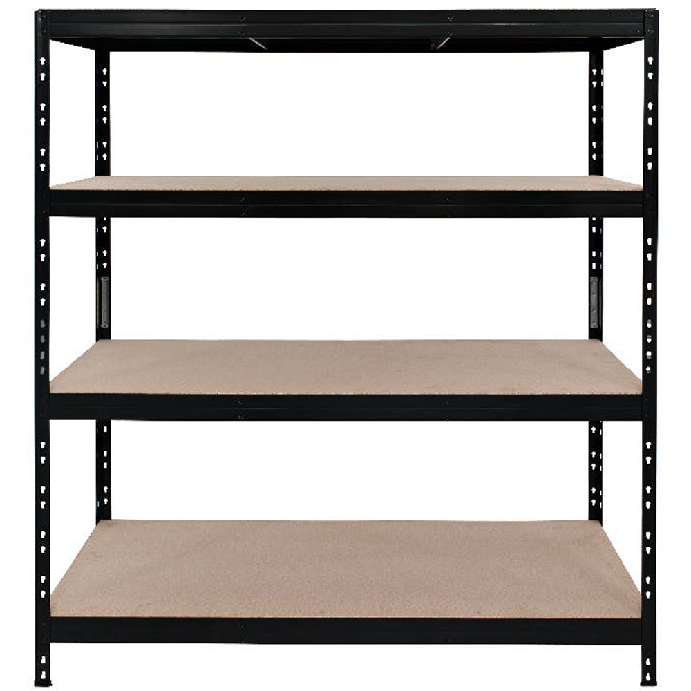 Raft atelier GOODHOME Rand, meral, 166 x 60 x 180 cm, 300 kg/polita, negru