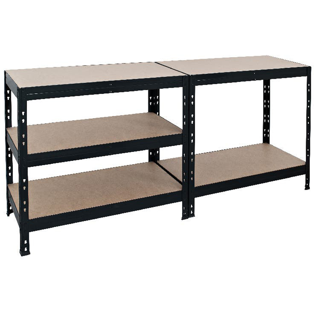 Raft atelier GOODHOME Rand, metal, 97 x 40 x 180 cm, negru