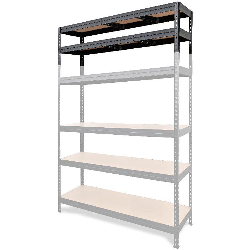 Extensie raft atelier GOODHOME Rivet, otel, 60 x 46 x 165 cm, negru