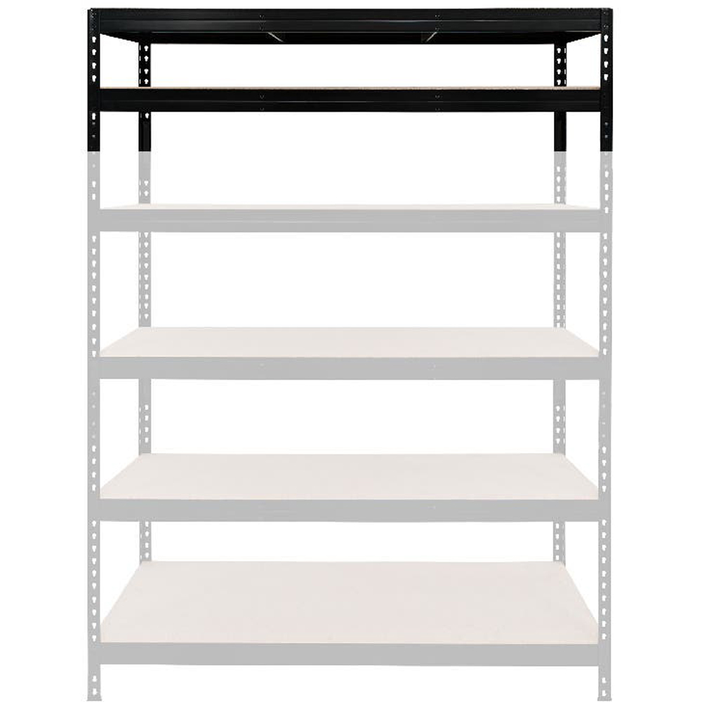 Extensie raft atelier GOODHOME Rivet, otel, 60 x 46 x 165 cm, negru