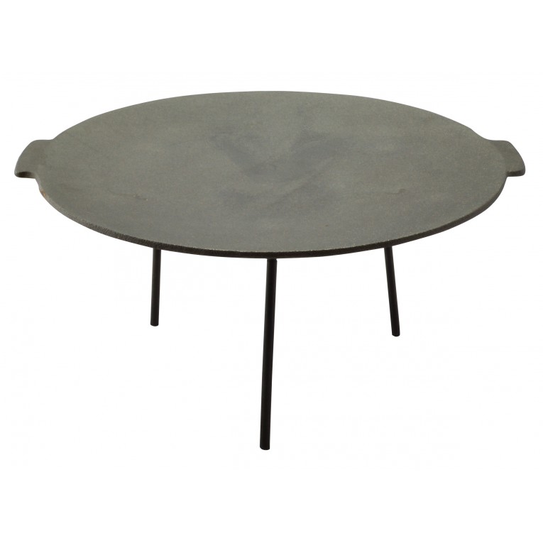 Disc fonta GRILLCHEF, picioare detasabile pe filet, 45 cm, gri