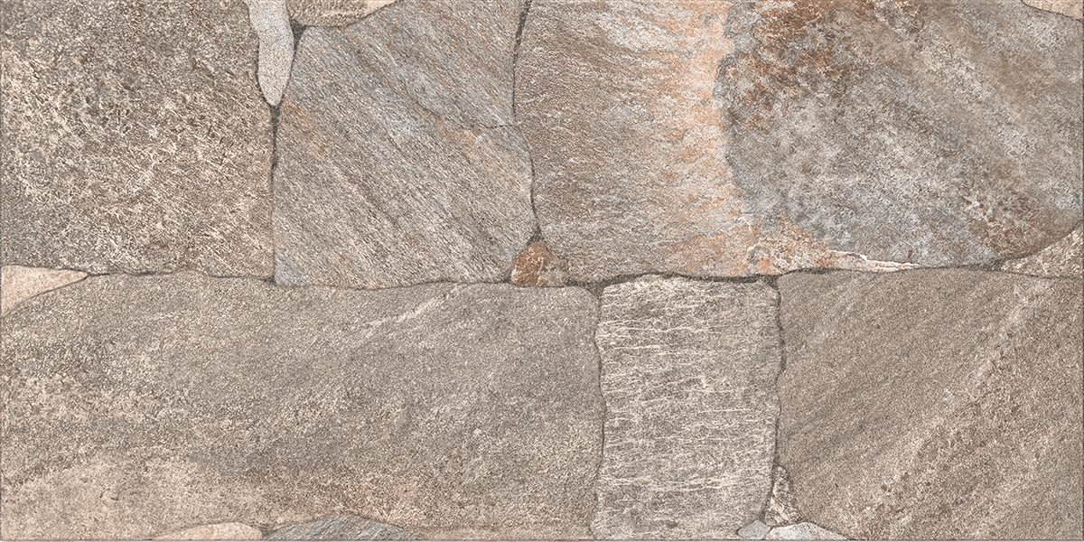 Gresie exterior Basalt, 30 x 60 cm, grosime 8.5 mm, 1.62 m2, maro piatra