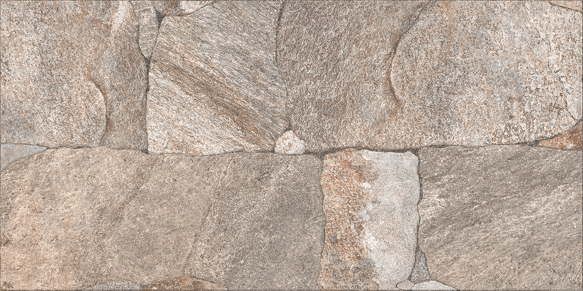 Gresie exterior Basalt, 30 x 60 cm, grosime 8.5 mm, 1.62 m2, maro piatra