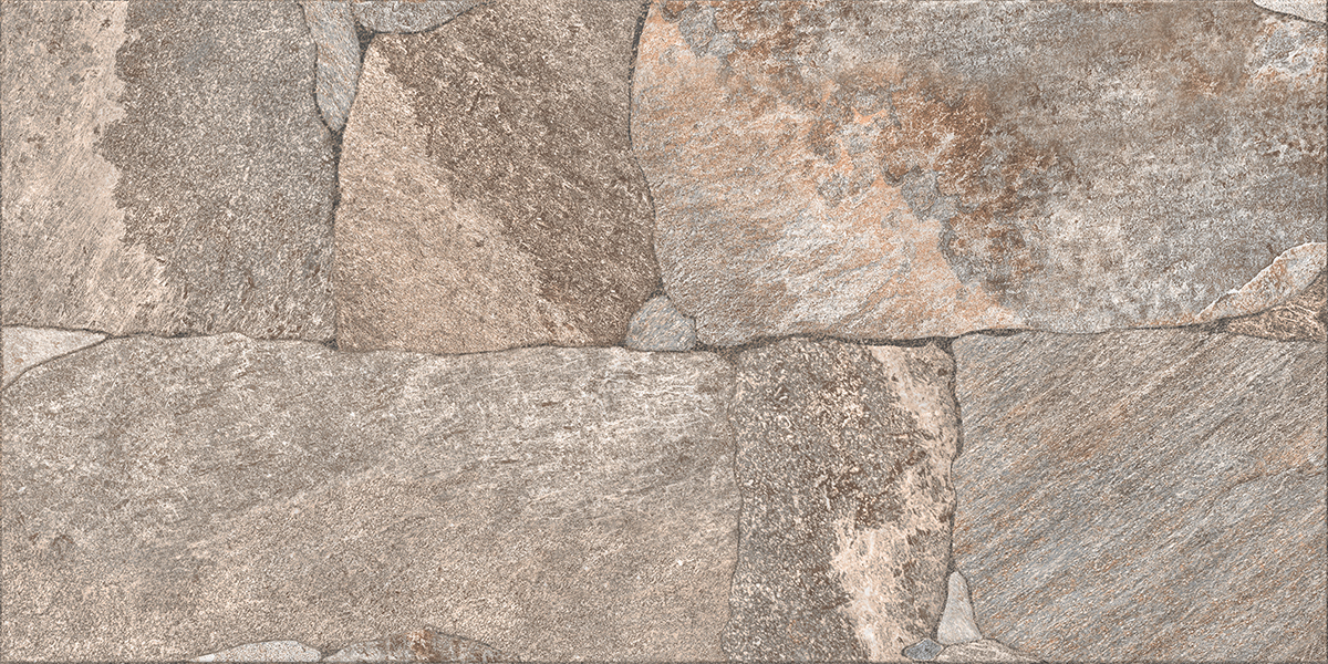 Gresie exterior Basalt, 30 x 60 cm, grosime 8.5 mm, 1.62 m2, maro piatra
