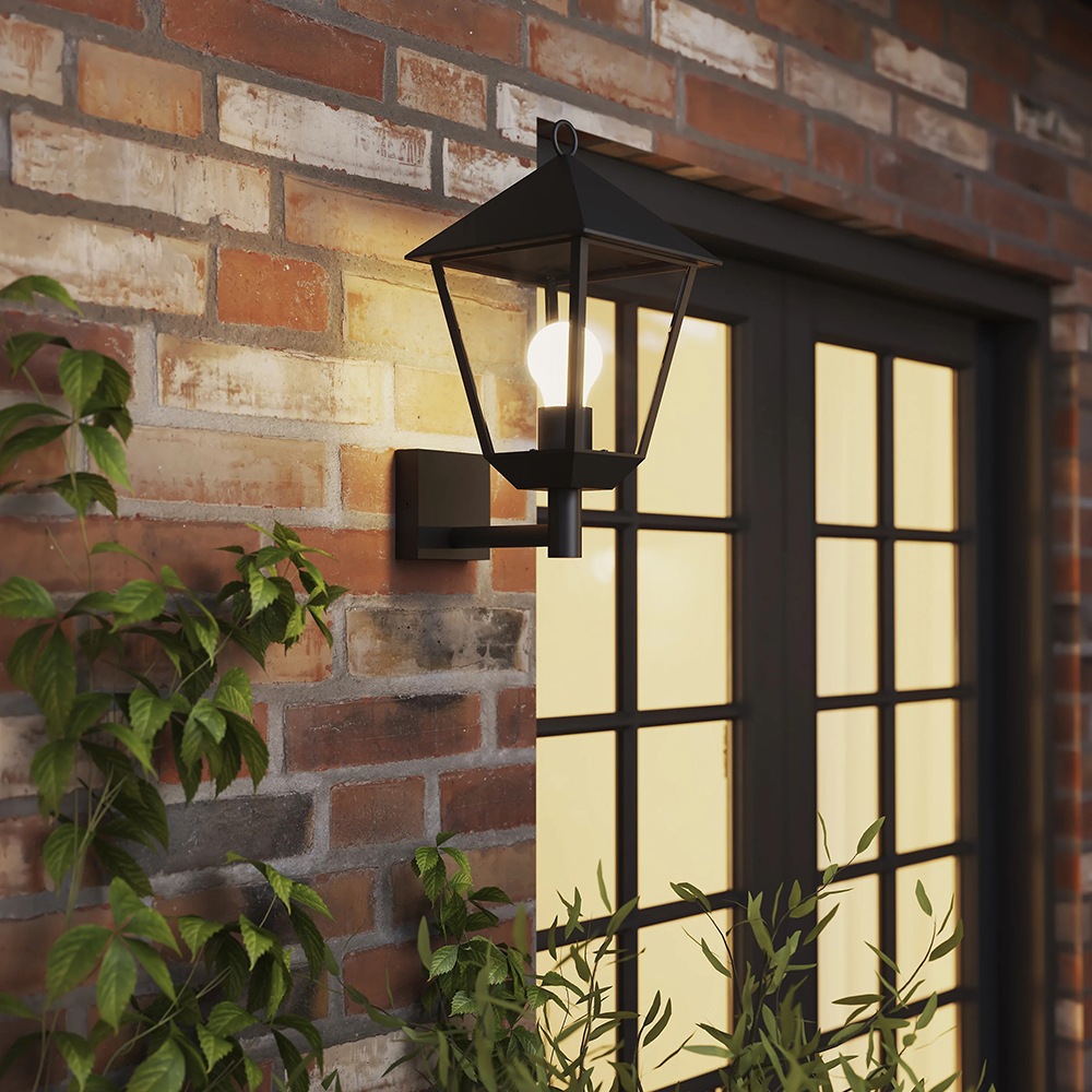 Lampa LED pentru exterior Docker GOODHOME, E27, 25W, IP44, negru