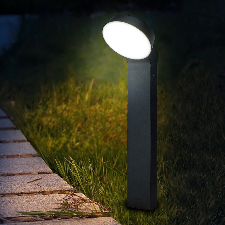 Stalp Led GOODHOME Edna, 1000lm, IP44, negru