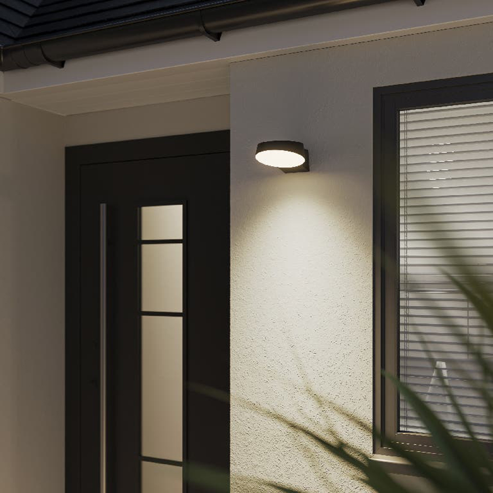 Aplica de exterior LED GOODHOME Edna 101236434, 12.5W, 1000lm, negru