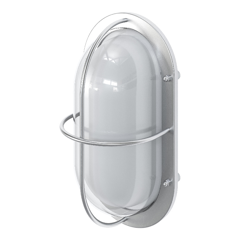 Lampa Led GOODHOME Vallen, E27, 25W, IP44, crom