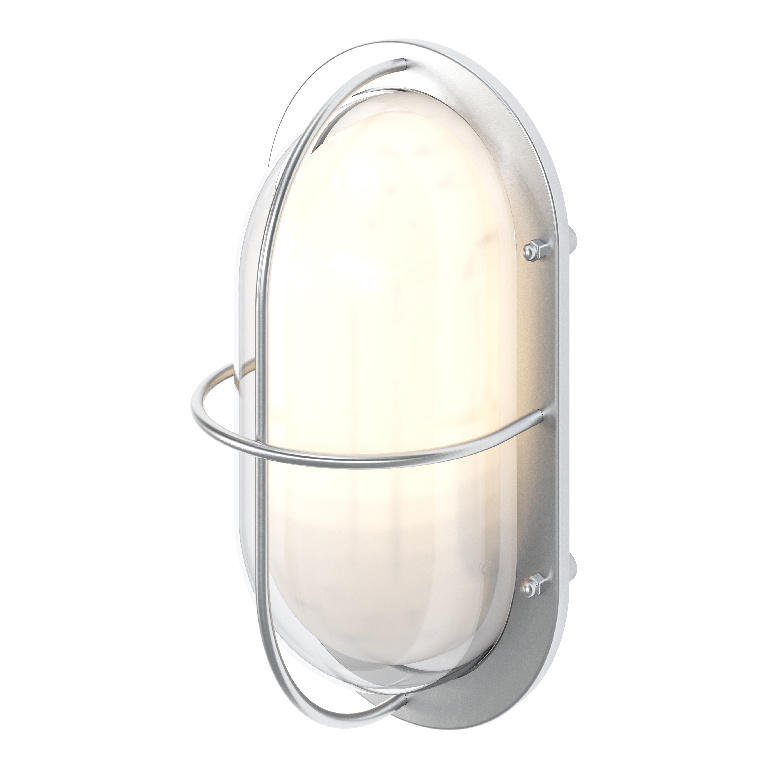 Lampa Led GOODHOME Vallen, E27, 25W, IP44, crom