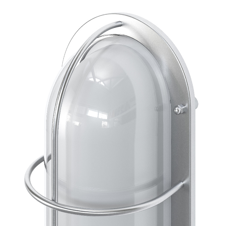 Lampa Led GOODHOME Vallen, E27, 25W, IP44, crom