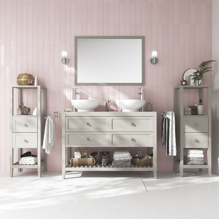 Masca lavoar GoodHome Perma, 120 x 80.6 x 45 cm, gri