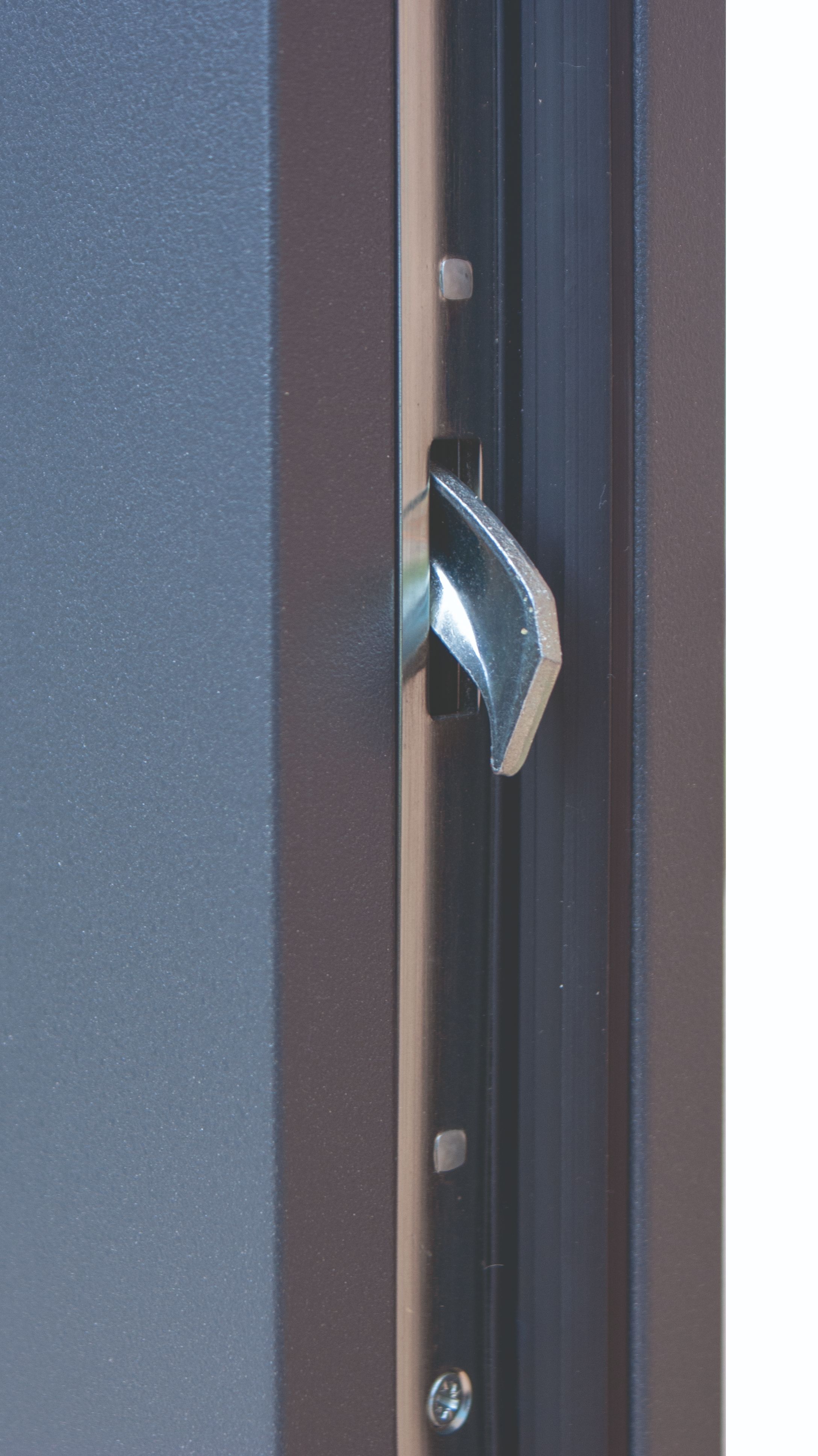 Usa exterior FORTIA Cecina, fara geam, stanga, metal, 88 x 205 cm, nuc