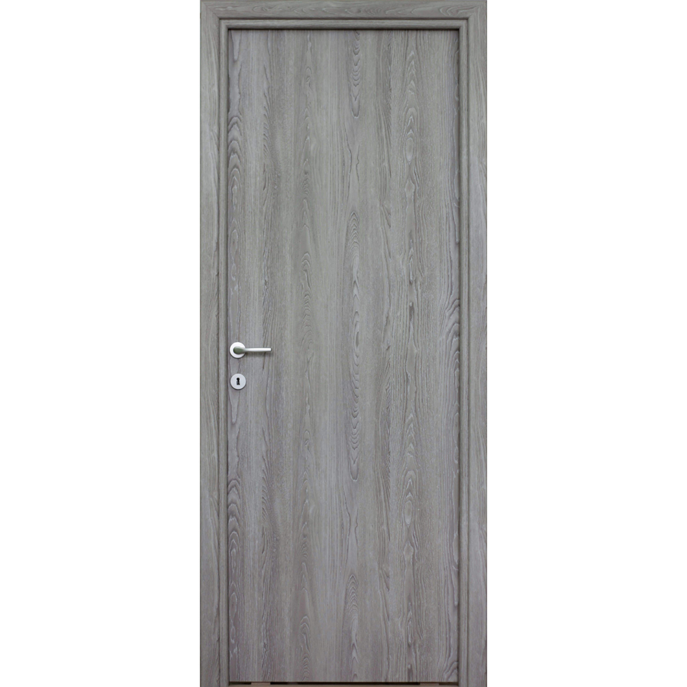 Usa interior Karpat, fara geam, reversibila, MDF, 88 x 203 cm, gri
