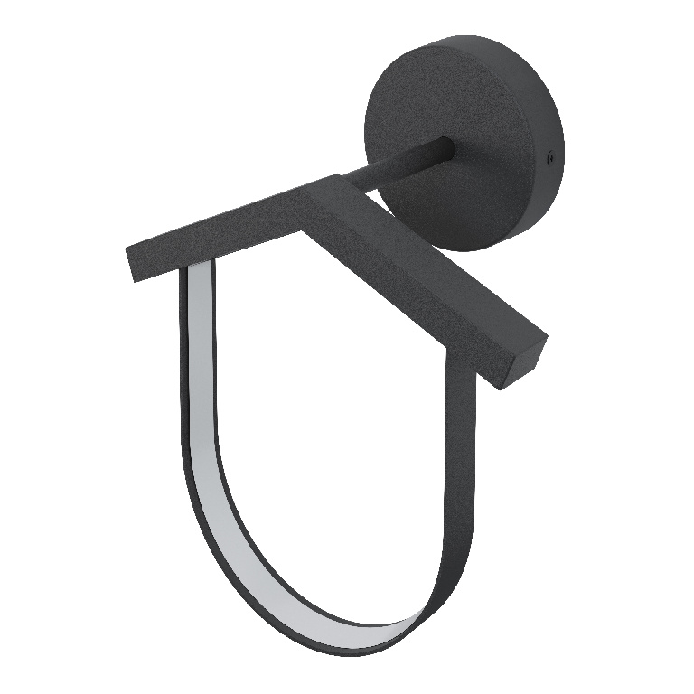 Lampa de exterior GOODHOME, LED integrat, 12W, IP44, 420lm, aluminiu si plastic, gri inchis