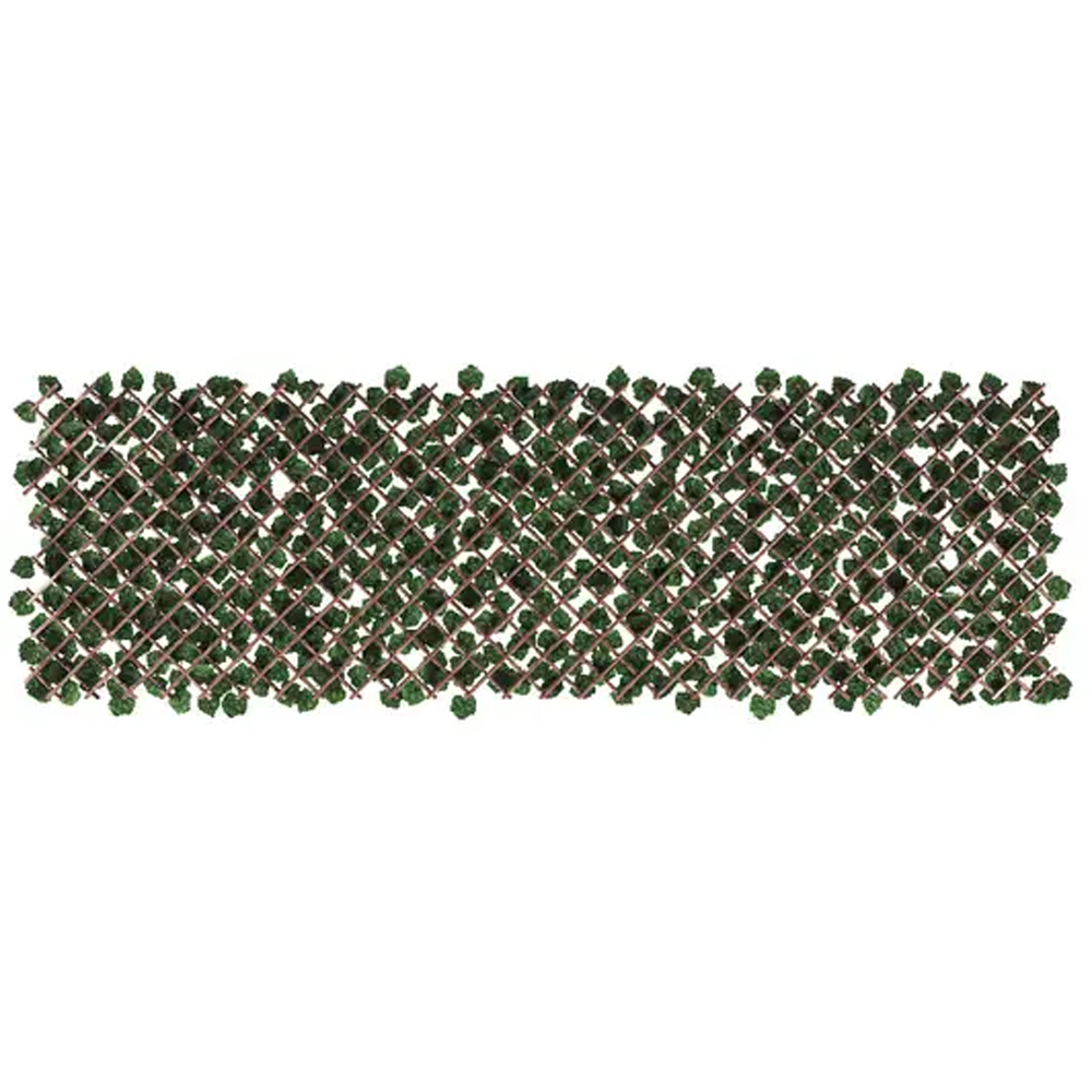 Panou gard rachita cu frunze BLOOMA Mo1, 200 x 100cm, maro-verde