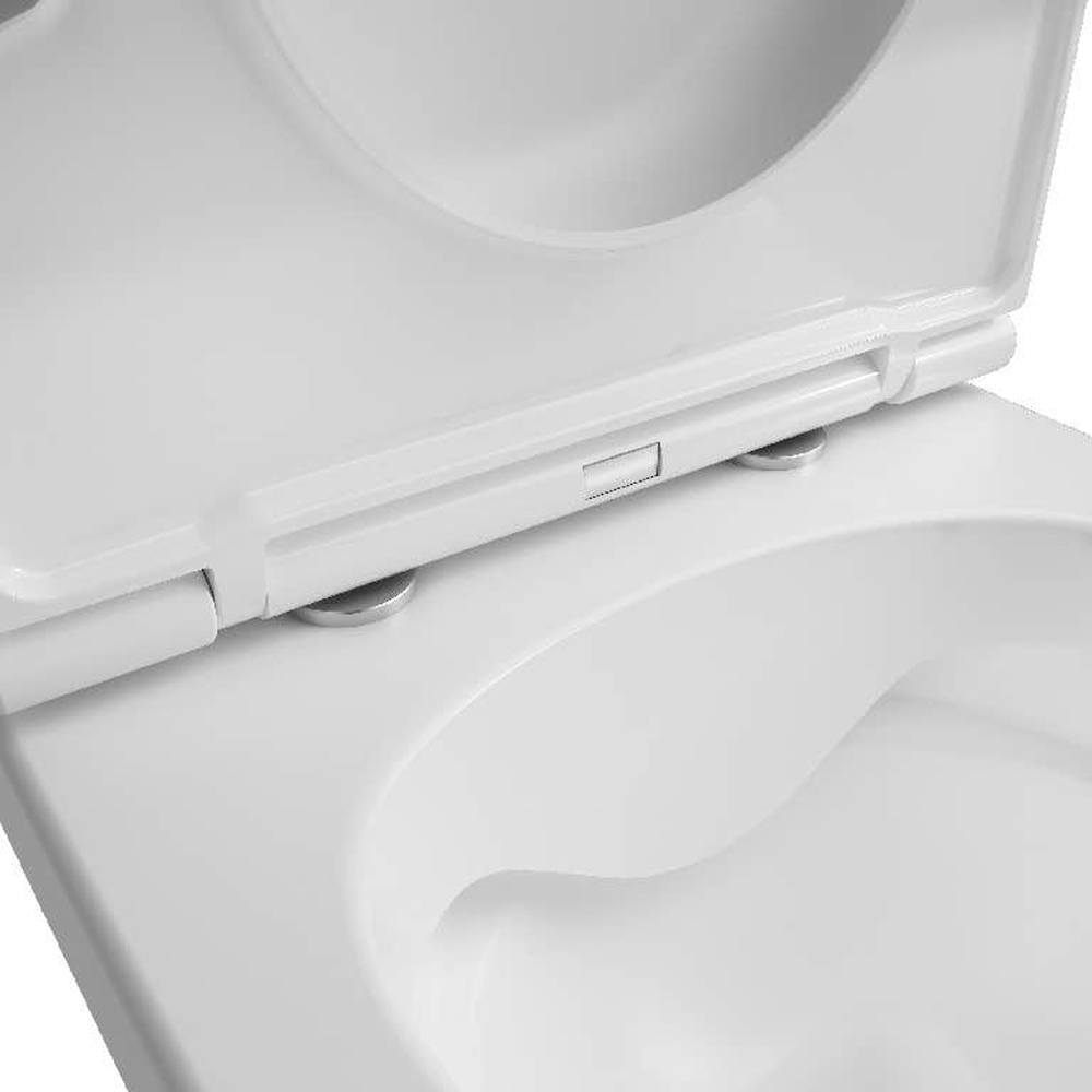 Vas WC suspendat GOODHOME Cavally, 35.5 x 53.5 x 40 cm, capac duroplast, alb