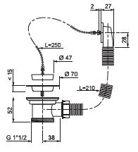 Ventil preaplin 1/2 inch Wirquin, metal si plastic, alb